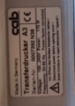 CAB A3 300 Thermotransfer Etikettendrucker